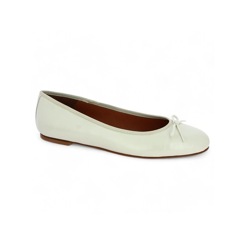 Noemie Ballerine Blanche Folie s Grande Pointure 42 43 44 45 Chaussures Grandes Tailles Shoesissime