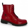 red patent lace-up boots women 42, 43, 44, 45 Josef Seibel Shoesissime, profile view