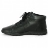 Black leather comfort lace-up sneakers large size Shoesissime, view details