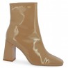 Maeva - Bottines modes vernis beige - Boots vernies beige 42, 43, 44, 45 - Shoesissime