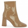 Maeva - Bottines modes vernis beige - Boots vernies beige 42, 43, 44, 45 - Shoesissime