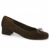 ballerina small heel brown 42, 43, 44, 45 woman Shoesissime, profile view