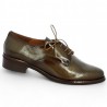 derbies grande taille vernis bronze Shoesissime, profile view