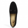 moccasins grande size velours noir chic Shoesissime, vue dessus