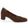 escarpin velours marron petit talon femme 42, 43, 44, 45 Shoesissime, view profile