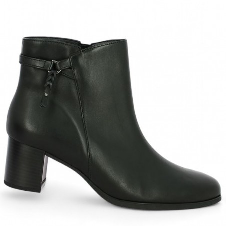 55.692.24 Gabor ankle boot black heel large size, profile view