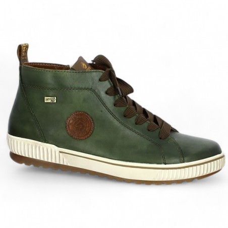 women's khaki green sneakers large size Remonte, profile view