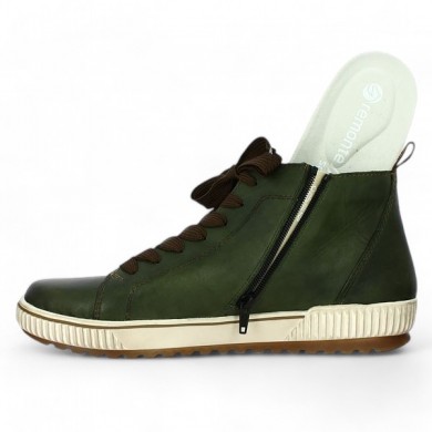 Khaki green Remonte women's sneakers 42, 43, 44, 45 removable sole Shoesissime, view details