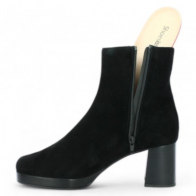 women's platform bootie with removable sole, large size, view details