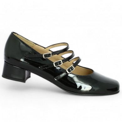 black patent shoe maryjane femme 42, 43, 44, 45 Shoesissime, profile view