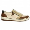 D0701-60 Remonte comfort sneakers beige zipper 42, 43, 44, 45, side view