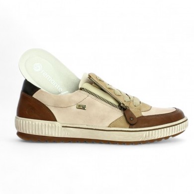 beige - brown sneakers large size woman Shoesissime removable sole, view details