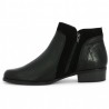 42, 43, 44, 45 low black leather ankle boot, interior view