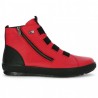 D0779-33 Red and black Remonte women's sneakers large size Shoesissime, side view