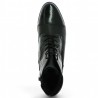 D6882-01 Remonte women's lace-up boot in black leather and patent Shoesissime large size, top view