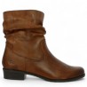 D6886-22 Pleated ankle boot Remonte camel leather 42, 43, 44, 45 women, side view