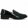 D1U01-01 moccasin noir femme vernis Remonte grande taille, side view