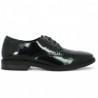 D1U02-00 women's black patent derby large size Remonte, side view