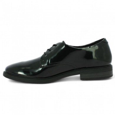 women's black patent derbies 42, 43, 44, 45 Remonte, interior view