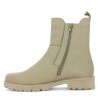 women's light beige elastic ankle boots 42, 43, 44, 45 Shoesissime, inside view