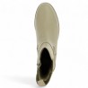 D8694-60 women's large size light beige leather Remonte boots, side view