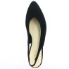 escarpin grande taille sling back velours noir grande pointure Gabor, vue dessus