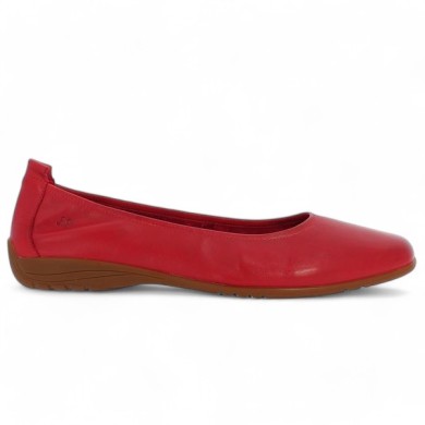 Florine - Ballerina Fenja 01 red leather large size - Chaussures Josef Seibel 42, 43, 44, 45 - Shoesissime