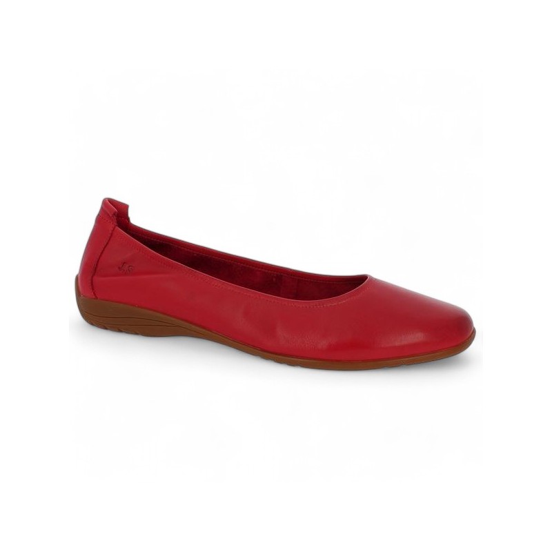 Florine - Ballerina Fenja 01 red leather large size - Chaussures Josef Seibel 42, 43, 44, 45 - Shoesissime