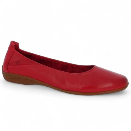 Florine - Ballerina Fenja 01 red leather large size - Chaussures Josef Seibel 42, 43, 44, 45 - Shoesissime