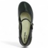 Ballerine bout rond bride fine cuir noir grande pointure 42, 43, 44, 45 Josef Seibel Shoesissime, vue dessus