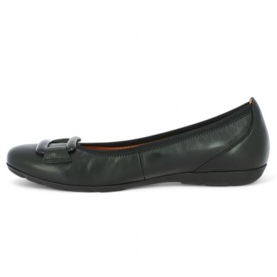 Chaussure noire Gabor Grande pointure femme 64.166.27 cuir , vue intérieure