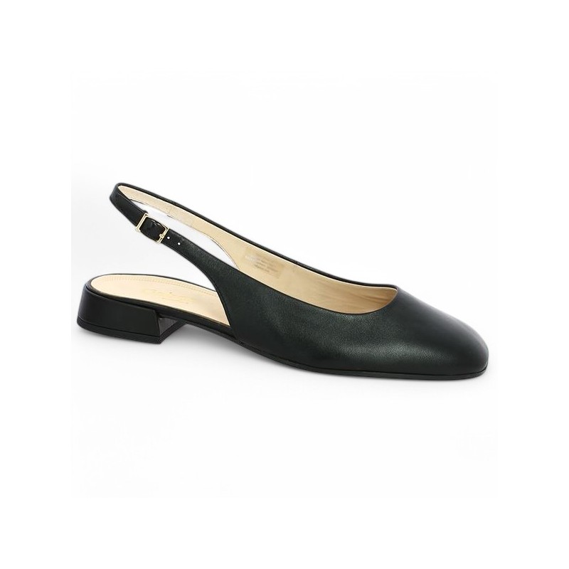 Ballerine noire sling back Gabor 62.240.57 grande taille Shoesissime, vue profil