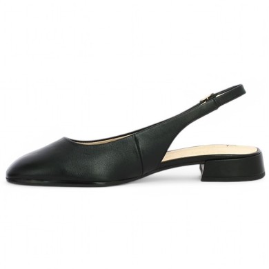 Ballerine noire 42, 42.5, 43, 44 
sling back Gabor 62.240.57 Shoesissime, vue intérieure