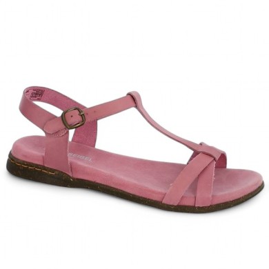 sandale rose 42, 43, 44, 45 pointure femme Shoesissime, vue profil