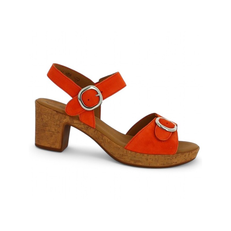 Cali - 64.764.13 Sabot Gabor orange - Sandals Gabor 8, 8.5, 9, 9.5 - Shoesissime