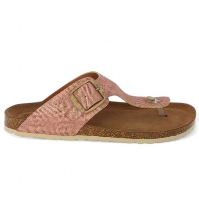 Costa - Pink Mule with cork sole - Barefoot woman 42, 43, 44, 45, 46 - Shoesissime