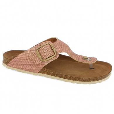 Costa - Pink Mule with cork sole - Barefoot woman 42, 43, 44, 45, 46 - Shoesissime