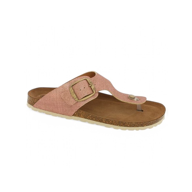 Costa - Pink Mule with cork sole - Barefoot woman 42, 43, 44, 45, 46 - Shoesissime