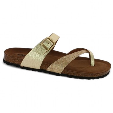 Bikini - Barefoot gold between fingers women - Mule gilded 42, 43, 44, 45, 45 - Shoesissime