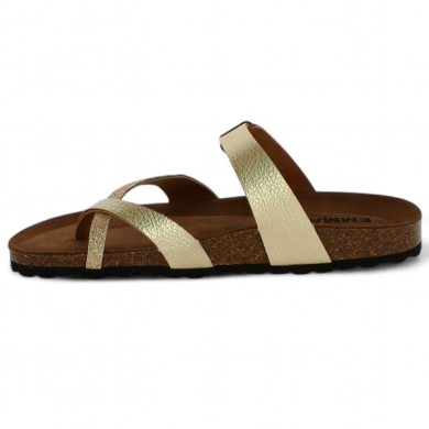 Bikini - Barefoot gold between fingers women - Mule gilded 42, 43, 44, 45, 45 - Shoesissime