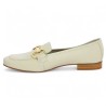 Babeth - Off-white loafer with gold chain - Moccasin grande pointure - Shoesissime