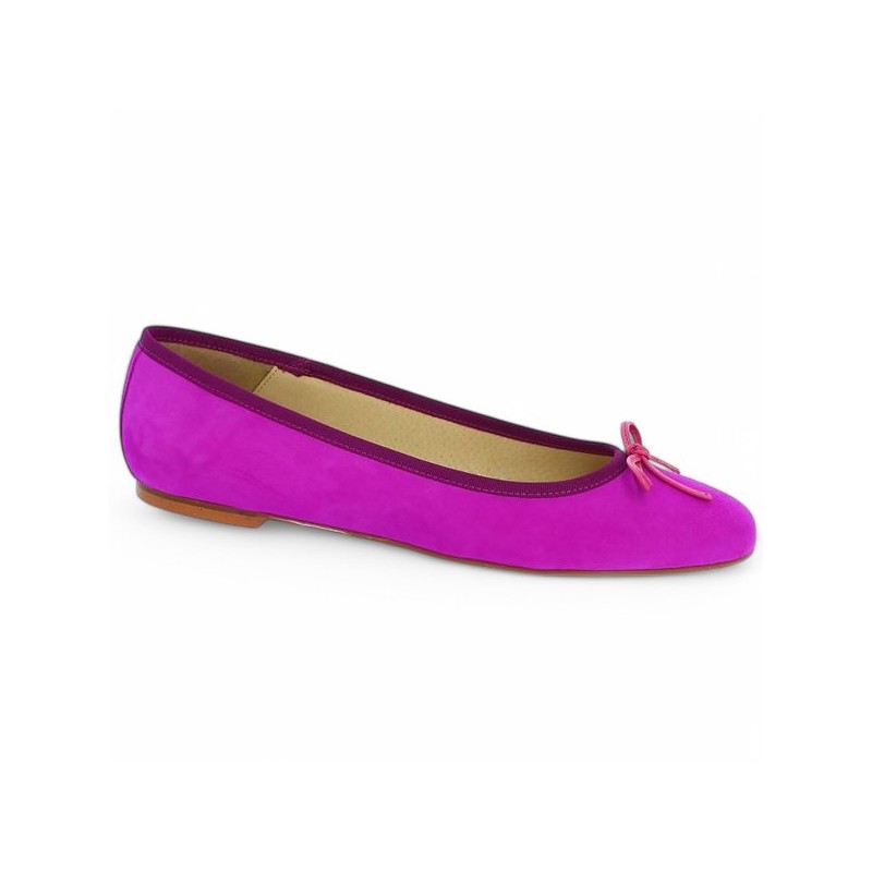 Charlotte - Ballerina pink fushia large size - Chaussures femme grande taille - Shoesissime