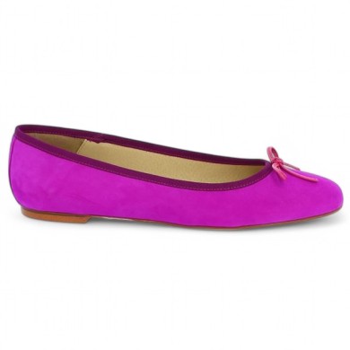 Charlotte - Ballerina pink fushia large size - Chaussures femme grande taille - Shoesissime