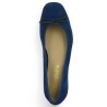 chaussure grande taille petit talon bleu marine souple Shoesissime, vue dessus