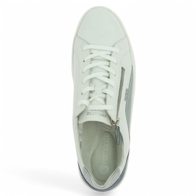 Baskets femme Remonte bleu et blanche grande taille Shoesissime, vue dessus