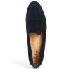 Mocassin femme velours bleu 42, 43, 44, 42.5 Shoesissime, vue dessus