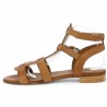 nu-pieds spartiate 42, 43, 44, 45 femme cuir camel Shoesissime, vue intérieure