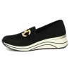 Polly - Black wedge loafer D0T12-02 - Baskets Remonte 42, 43, 44, 45 - Shoesissime