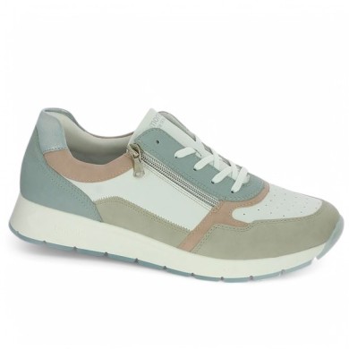 sneakers femme 42, 43, 44, 45 blanc bleu beige rose Shoesissime, vue profil