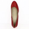 Red Leather Court Shoe Large Size for Women - Shoesissime - Grande Pointure Store